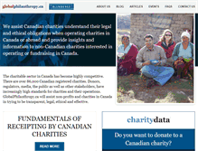 Tablet Screenshot of globalphilanthropy.ca