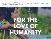 Tablet Screenshot of globalphilanthropy.com